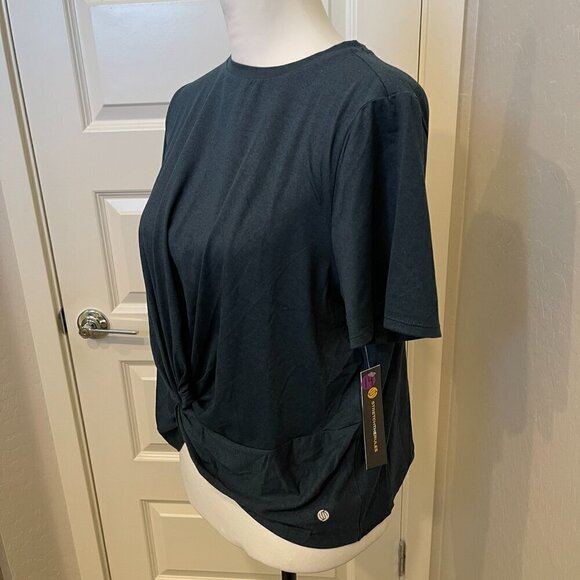 Stretchtherules Knotted T-Shirt in Blue - Size Large - NWT (311) - Picture 3 of 8